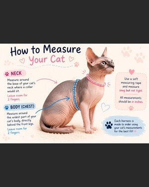 Soft Crocheted Cat Harness