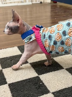 Soft Crocheted Cat Harness